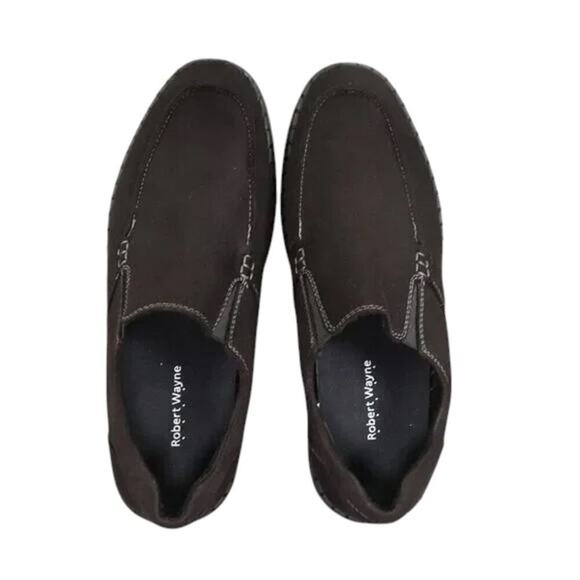 Robert Wayne Shoes Mens 9.5 Loafer Slip On Moc Comfort Casual Walking Work Black main image 8